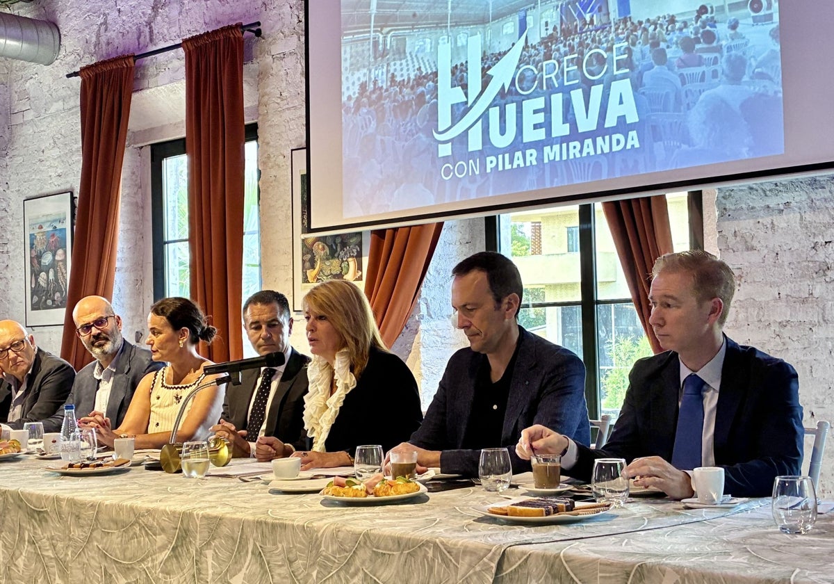 Pilar Miranda, alcaldesa de Huelva, durante su intervención