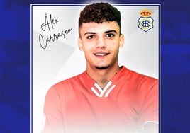 El joven lateral diestro Álex Carrasco, sexto fichaje del Recreativo
