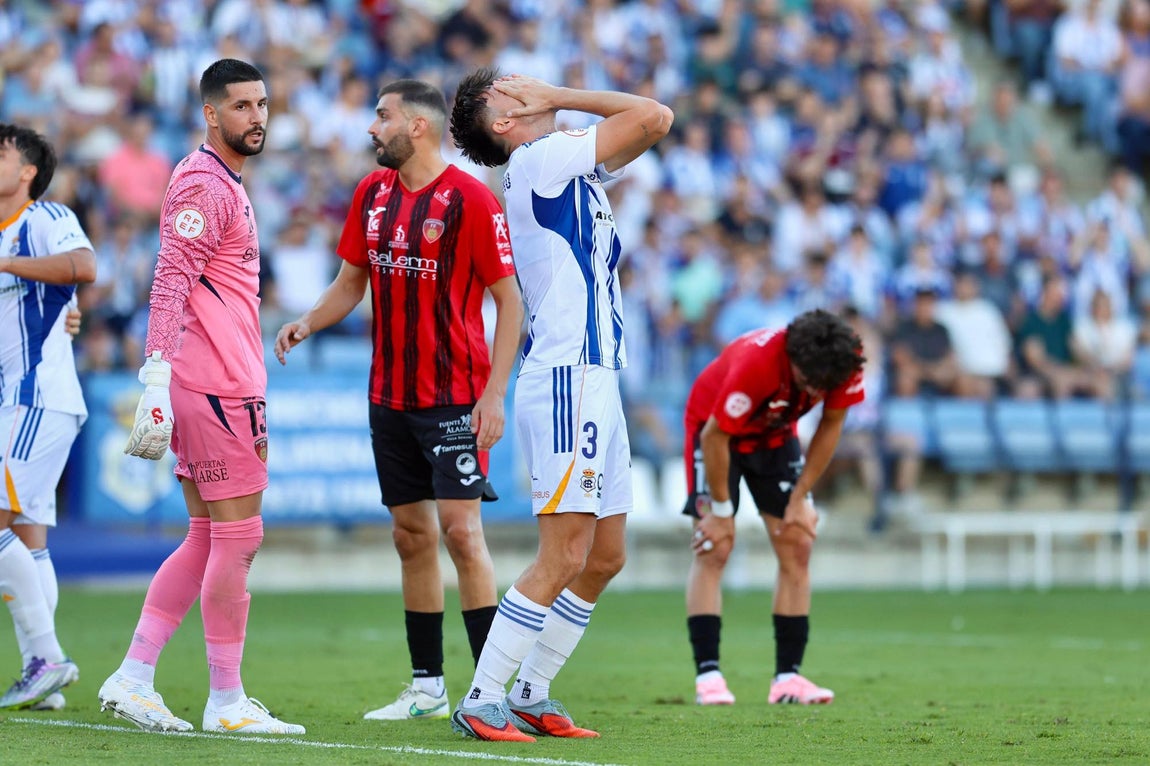 El tropezón del Recre en casa, en imágenes