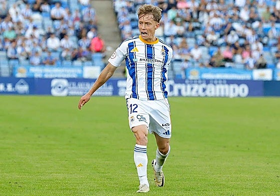 Alberto Vela, en un partido con el Decano