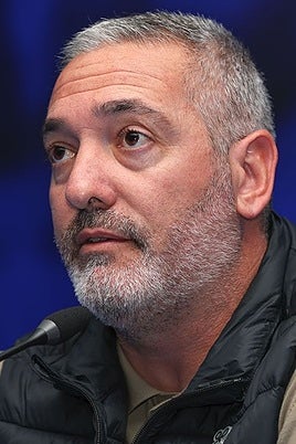 Arzu, el técnico del Recre, en la rueda de prensa de este martes