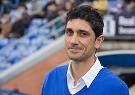 El entrenador onubense Juan Manuel Pavón.