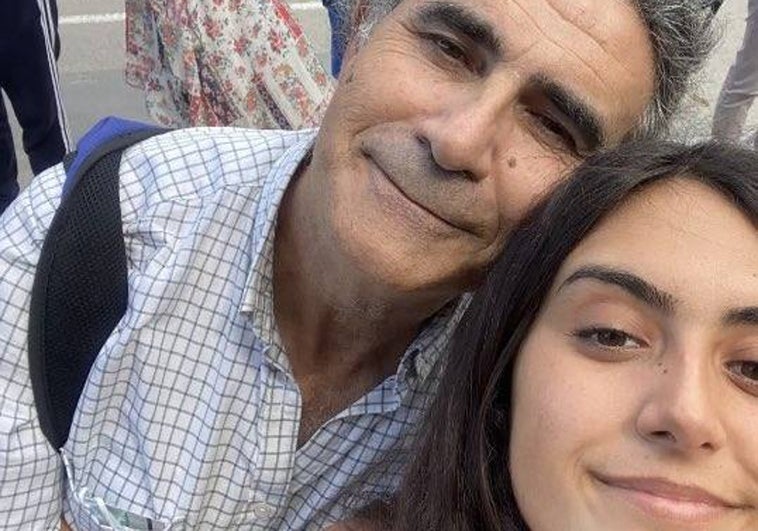 Pilar y su padre, Curro Martínez