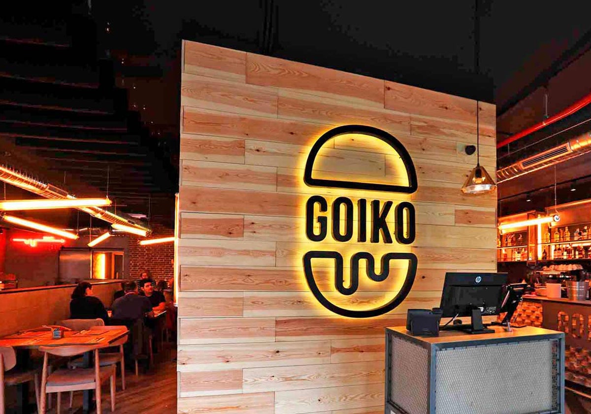 Interior de un local de Goiko Grill