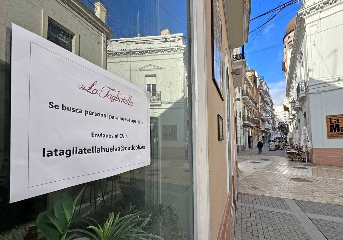 La Tagliatella abrirá sus puertas donde estaba Burro Canaglia en el centro de Huelva y busca personal