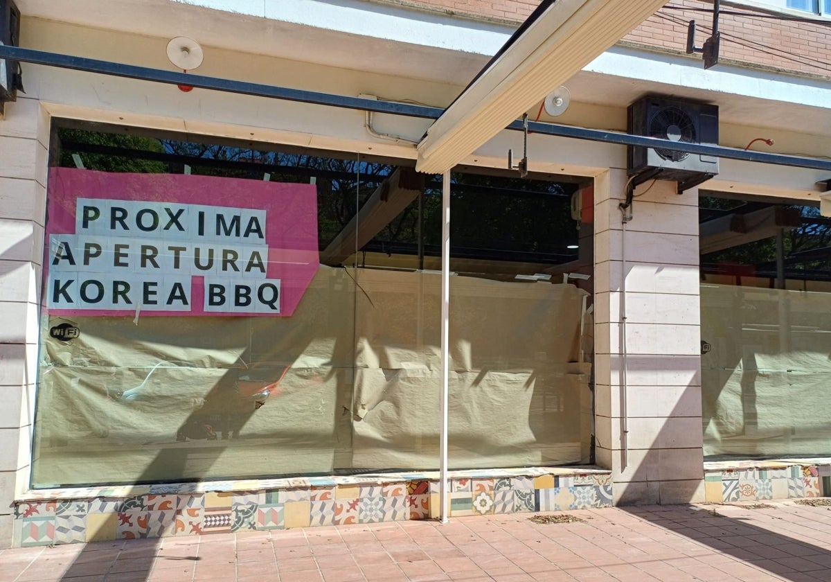 Anuncio de la apertura de un nuevo restaurante coreano