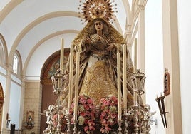 Recorrido del Santo Rosario de María Santísima del Amor por el aniversario de su bendición este sábado