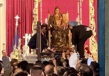 Llegada histórica de la patrona de Lepe a Huelva