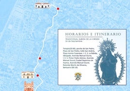 Subida de la Virgen de la Cinta por el Conquero tras la Magna Mariana: horarios, itinerario y momentos clave del recorrido