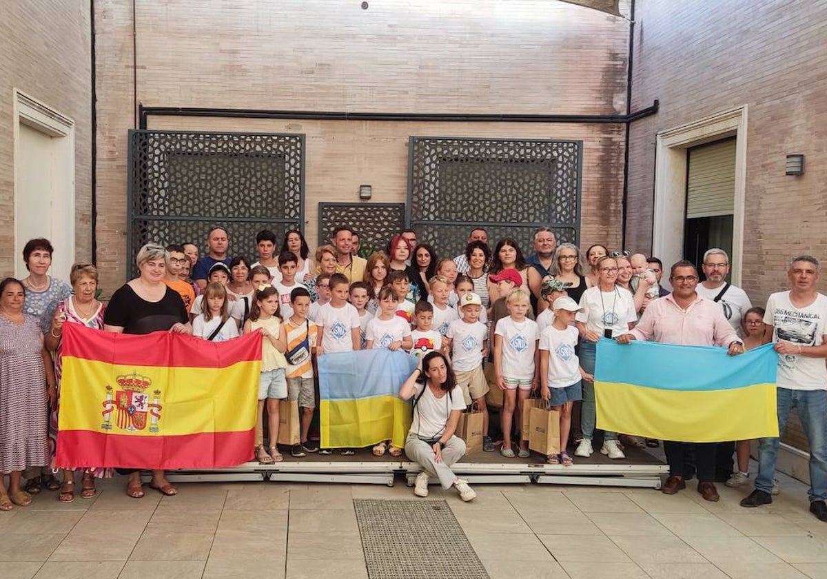 Los menores ucranianos llegados a Huelva