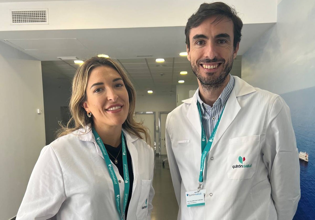 Los doctores Margarita Sarrio y Guillermo Isasti