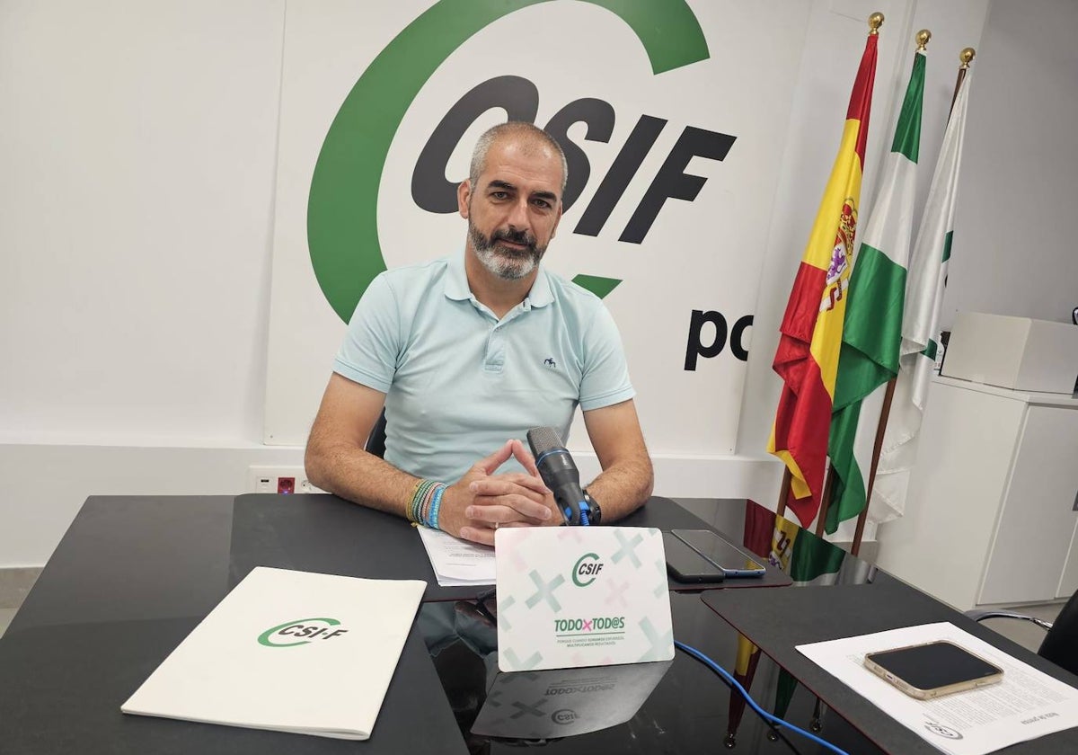 El responsable del sector de CSIF Educación Huelva, Manuel Cabaco