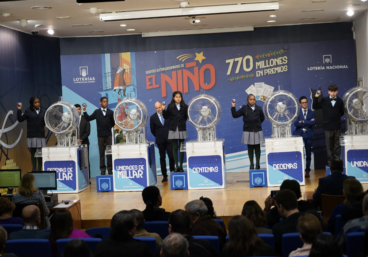 Imagen del Sorteo de la Lotería del Niño