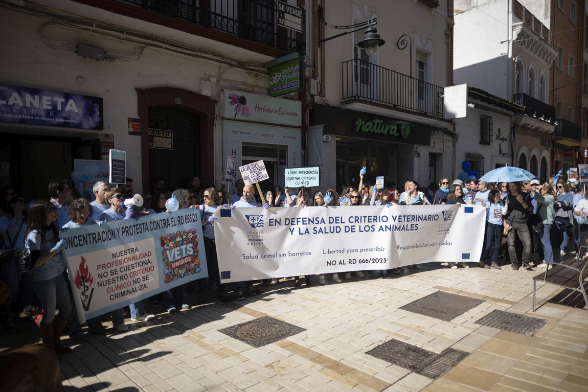 Los Veterinarios de Huelva se manifiesta en contra de la Ley de Medicamentos