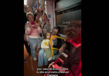 Manuel Carrasco la lía en el metro de Madrid: «Si me pasa esto no me bajo nunca»