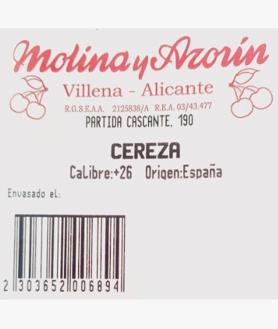 Imagen secundaria 2 - Imágenes de las etiquetas de las cajas de cerezas de Mercadona