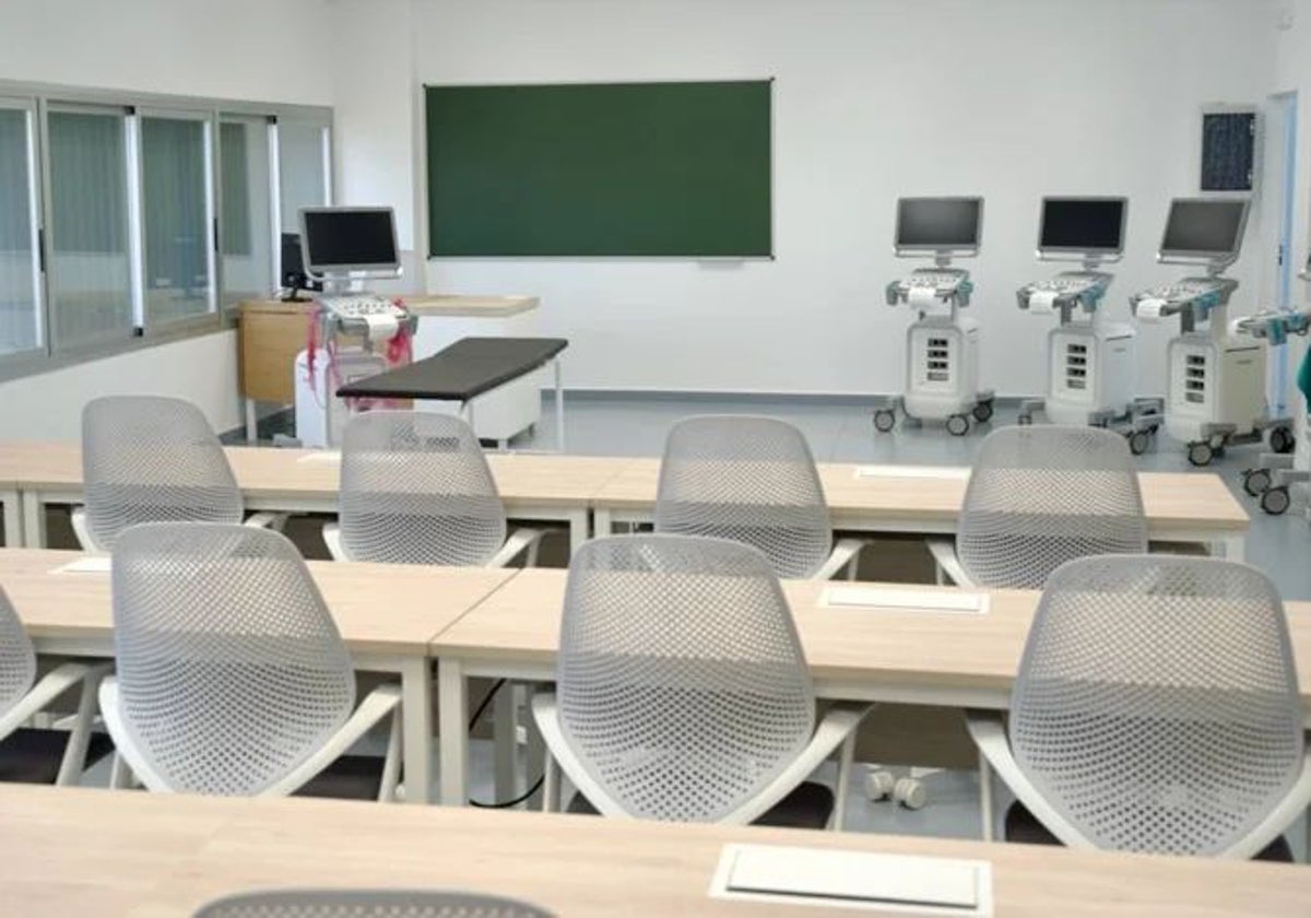 Aula de Medicina en la Universidad de Huelva