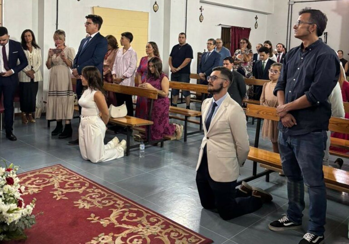 Imagen de la primeras confirmaciones llevadas a cabo por la Diócesis de Huelva en la Universidad