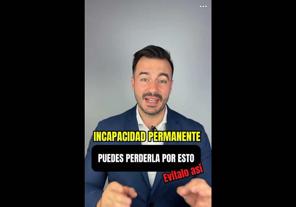 Ignacio de la Calzada, abogado, habla sobre las revisiones que pueden hacerse de las incapacidades permanentes