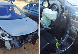 Localizan en Ayamonte el vehículo de un conductor que trató de ocultarlo tras provocar un accidente y darse a la fuga