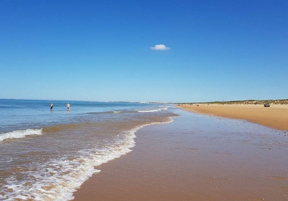 Playa de La Bota, en Punta Umbría