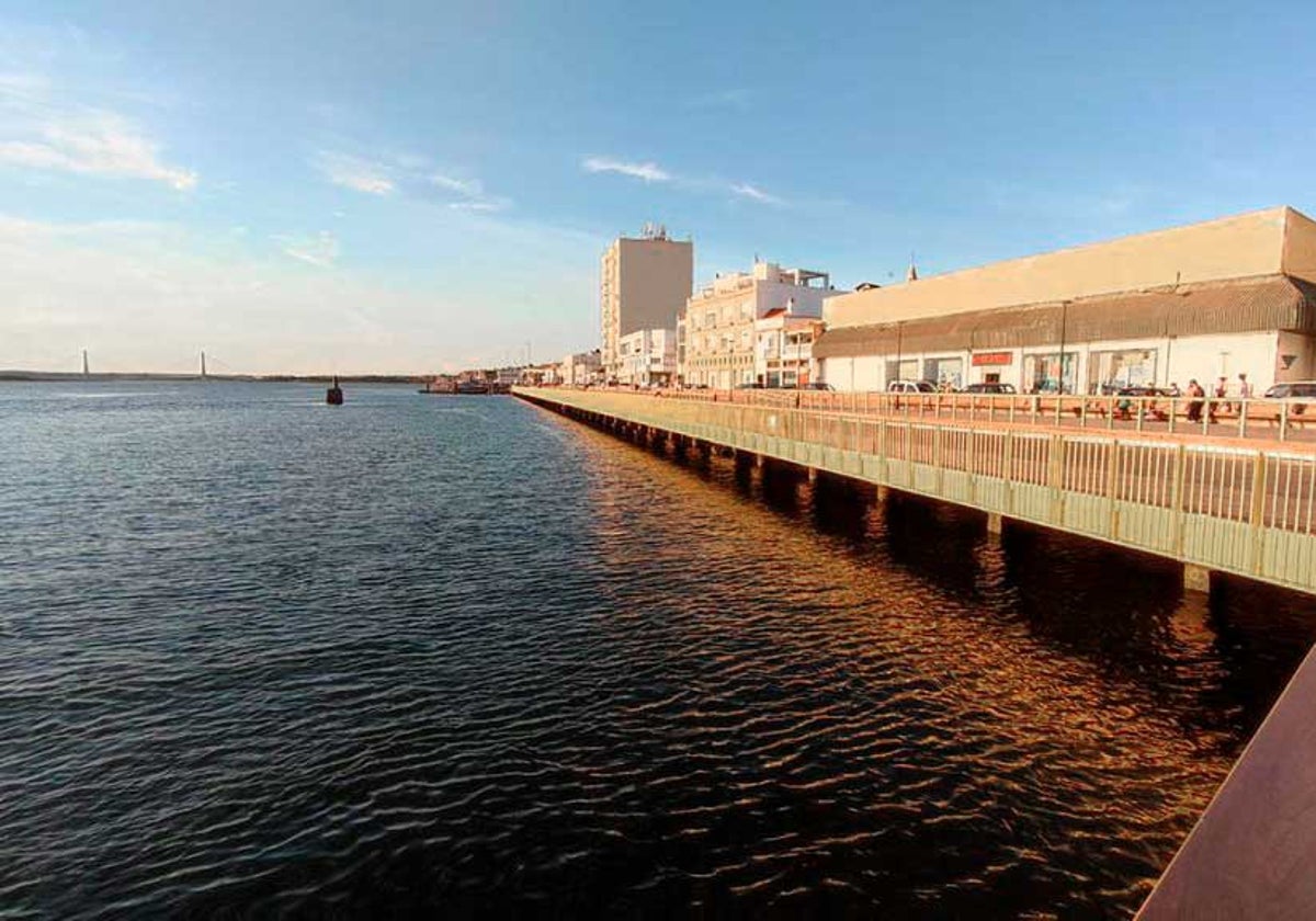 El río Guadiana a su paso por Ayamonte