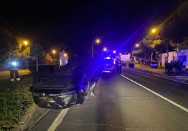 Accidente de tráfico con vuelco en El Portil