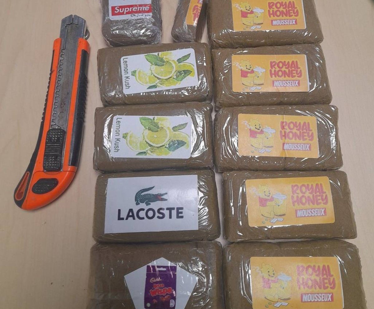 La droga intervenida en Moguer y que estaba dispuesta para su venta al menudeo