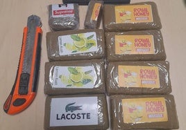 Arrestado tras pillarle con varias tabletas de hachís en un control de vehículos a la entrada de Moguer