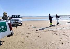 Decomisan 500 metros de redes ilegales de pesca desde La Antilla hasta Isla Cristina