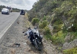 Herido un motorista tras chocar contra un ciervo en San Silvestre