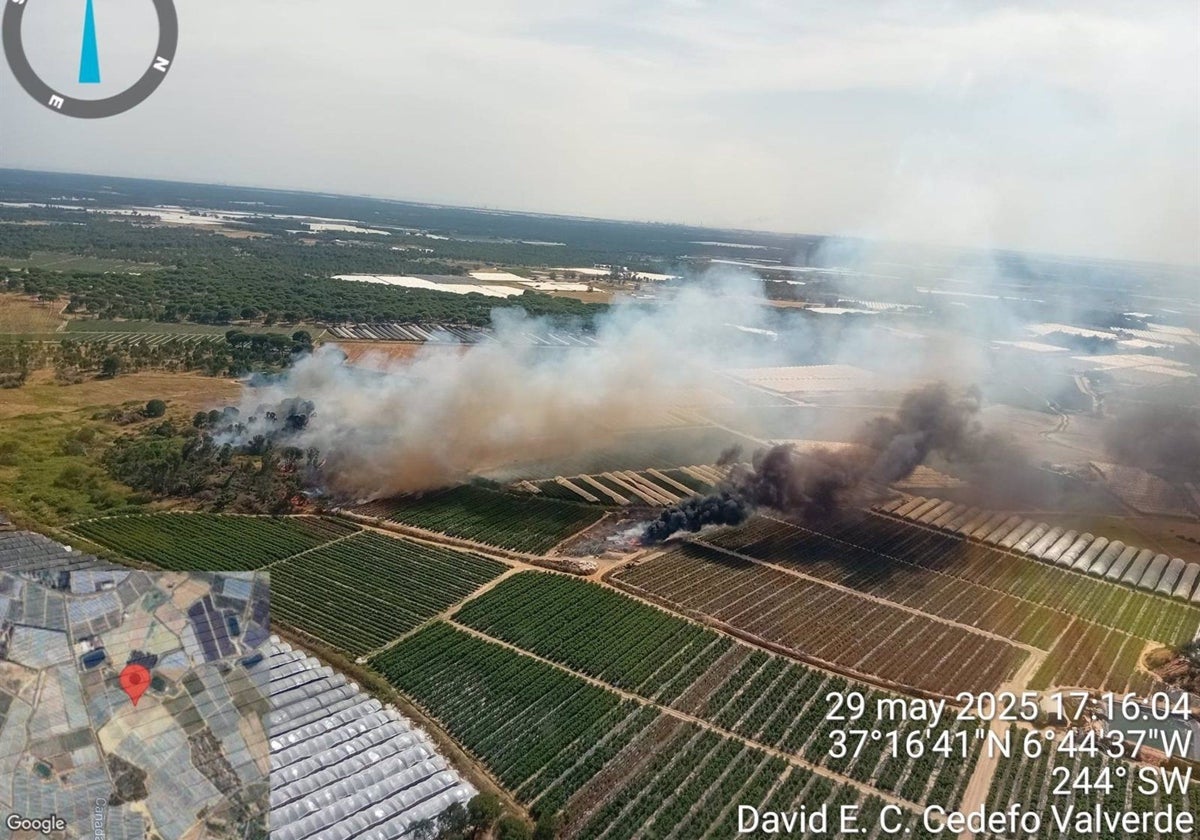 Segundo incendio este jueves en Lucena del Puerto