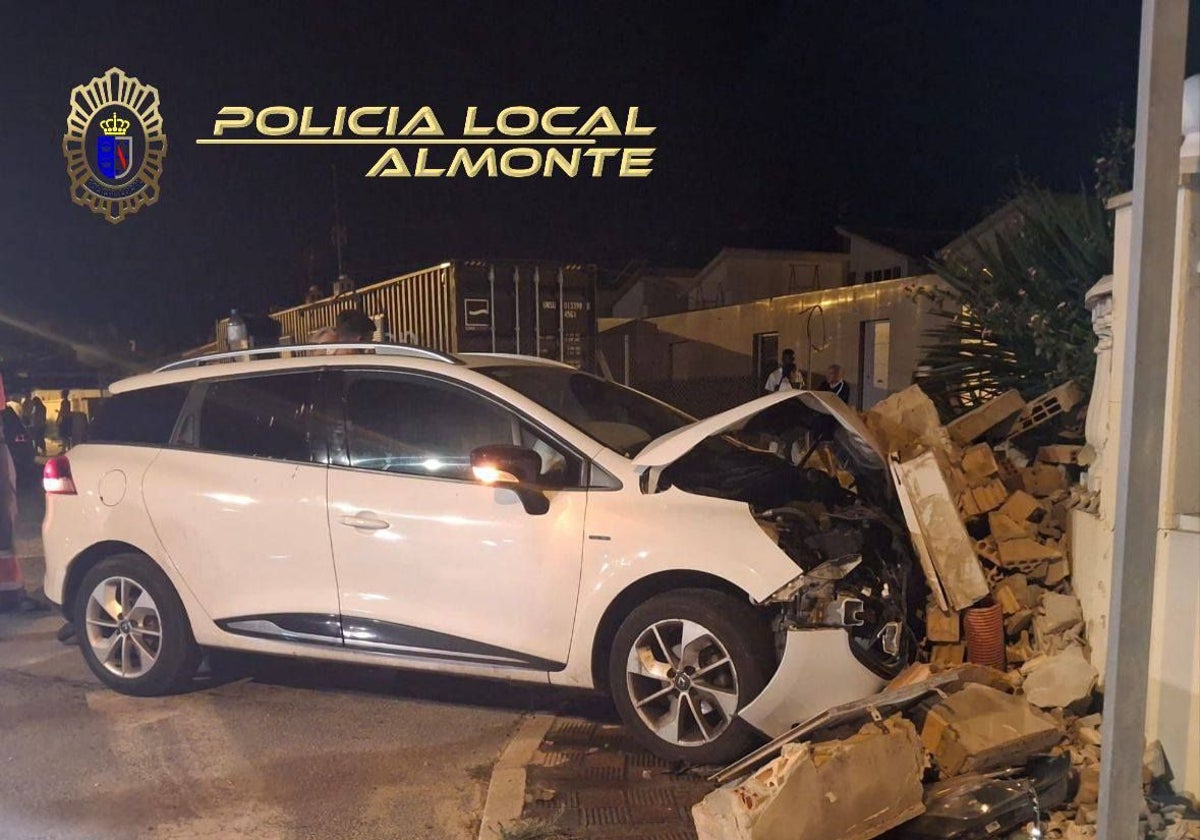 Estado en el que quedó uno de los vehículos