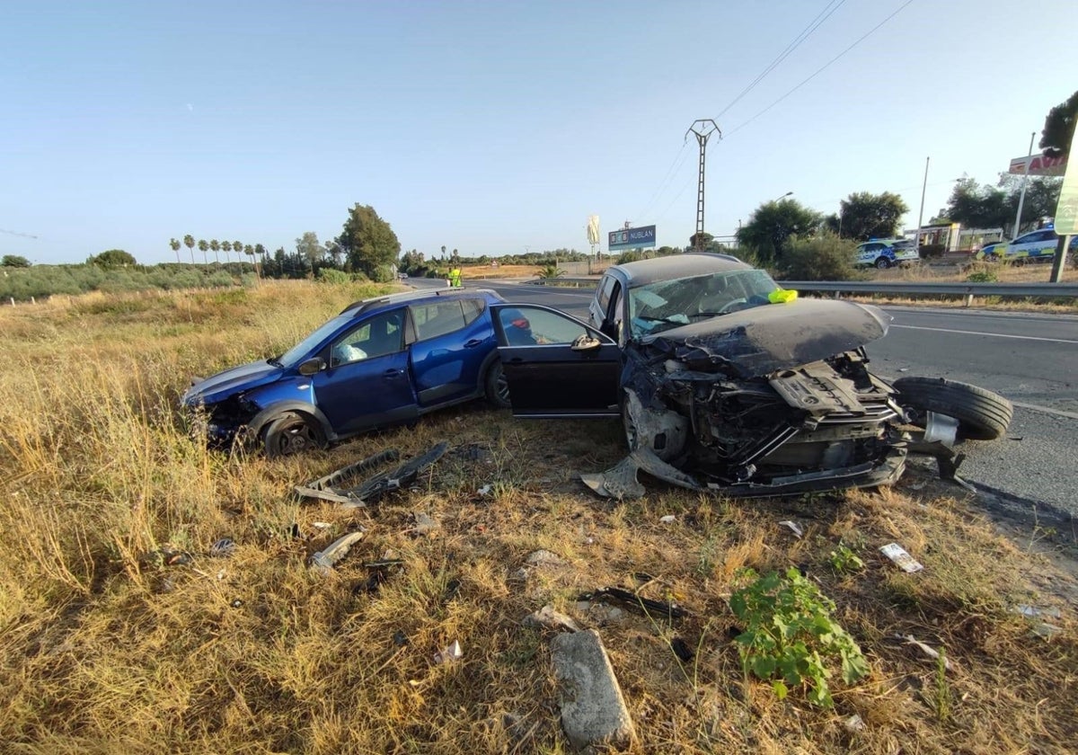 Accidente en la A-483, a la altura de Almonte