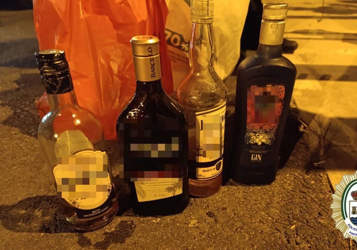 Botellas de alcohol