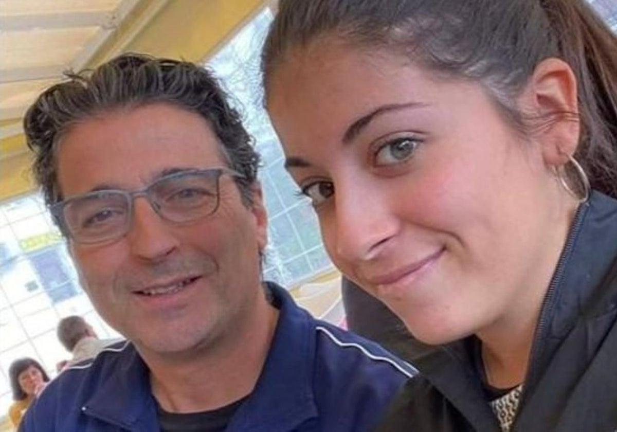 José Antonio Cabrera junto a su hija Fuente Clara