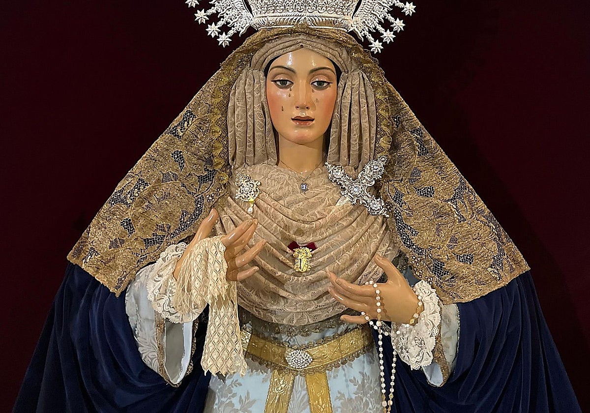 La medalla robada a la Sagrada Imagen de Nuestra Señora de la Soledad de Aracena