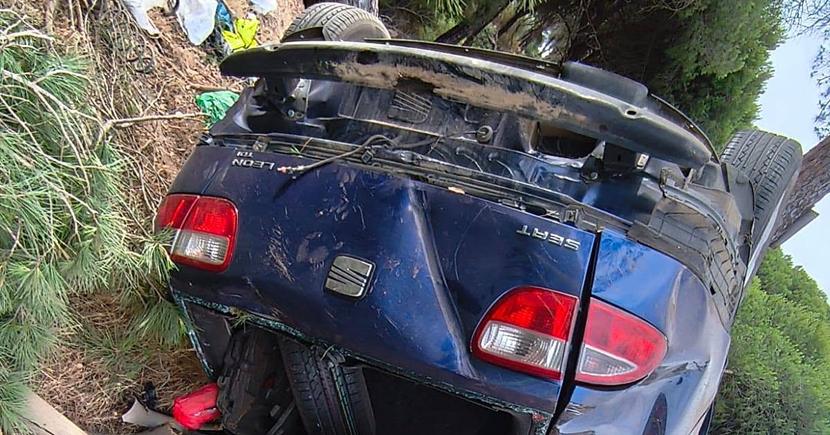 Una conductora herida tras salirse de la vía y chocar contra un árbol ...