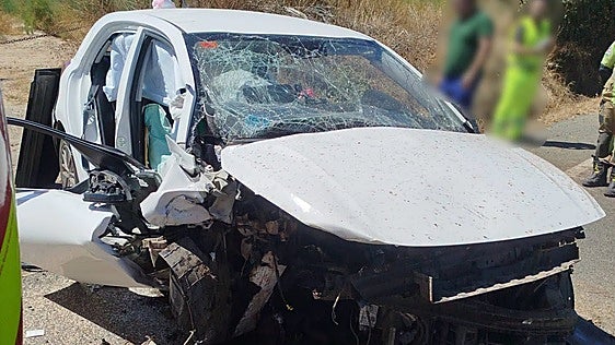 Accidente en Huelva: Una mujer resulta herida tras salirse de la vía su turismo en la A-472 a la altura de Manzanilla