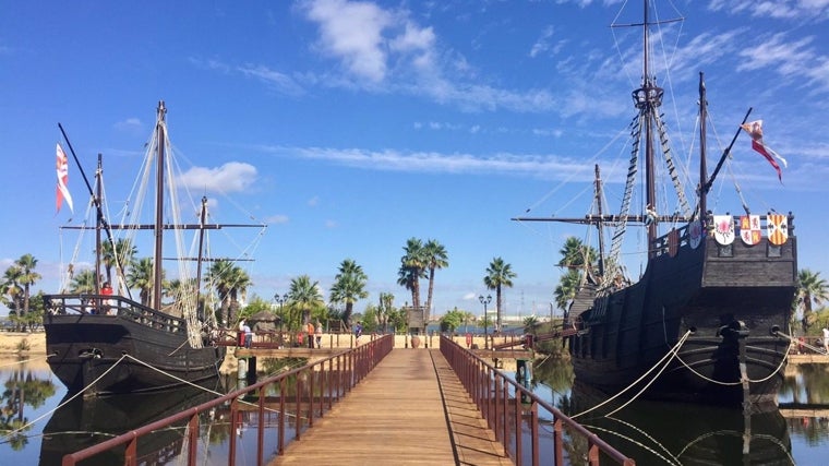 Muelle de las Carabelas, en Palos de la Frontera