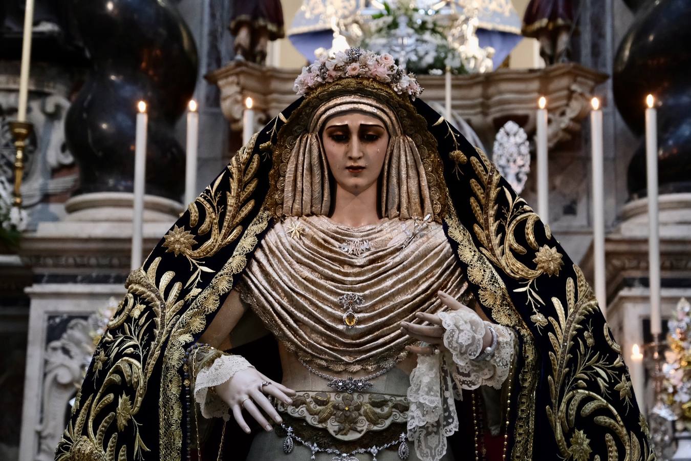 La Virgen de las Penas, en el santuario de la Patrona