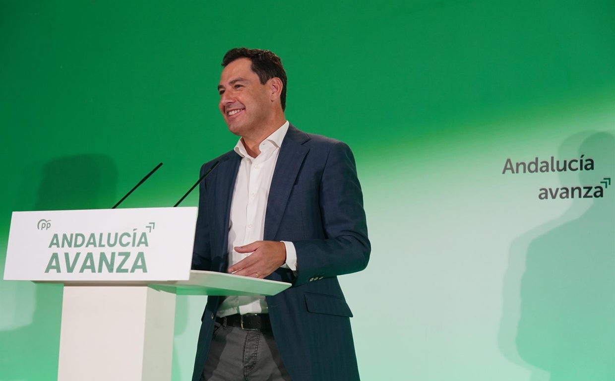 Juanma Moreno, presidente de la Junta de Andalucía.