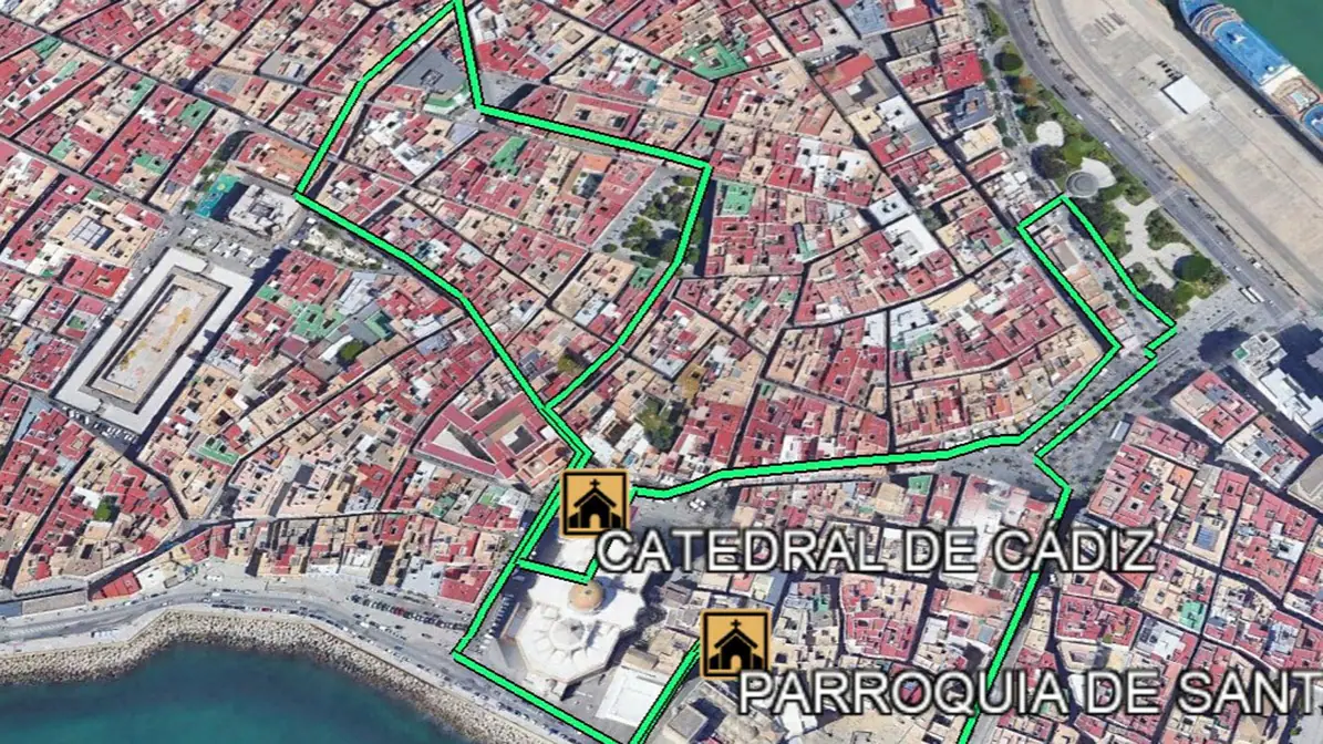 Horario e itinerario del Medinaceli en la Semana Santa de Cádiz 2023