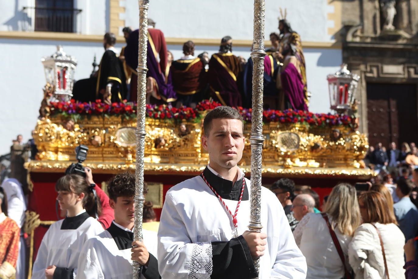 Fotos: La Sagrada Cena en su desfile del Domingo de Ramos en Cádiz