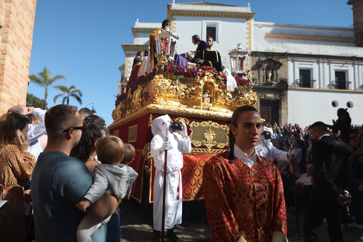 Fotos: La Sagrada Cena en su desfile del Domingo de Ramos en Cádiz