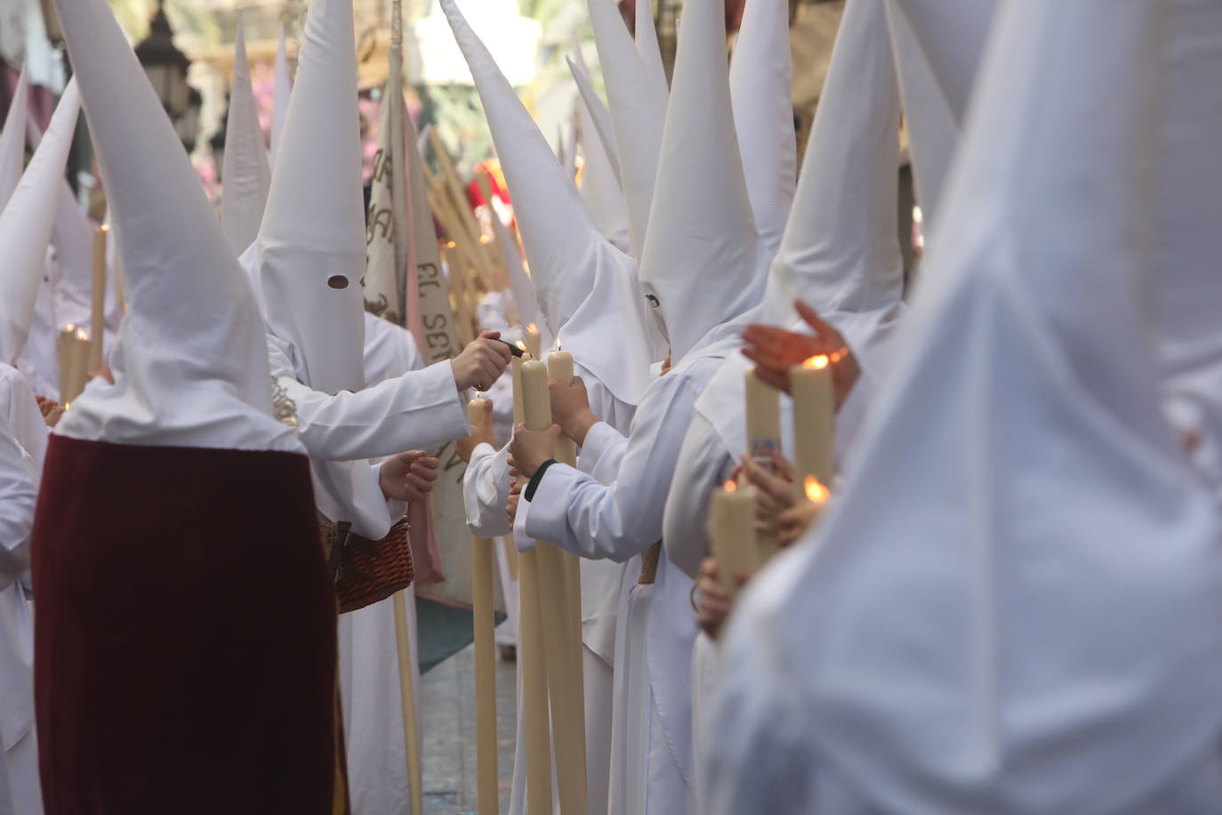 Fotos: La Sagrada Cena en su desfile del Domingo de Ramos en Cádiz