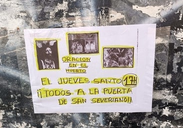 Concentración vecinal por la ausencia de la cofradía del Huerto este Jueves Santo