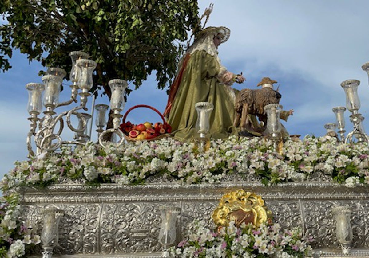 Salida procesional de la Pastora de Trille en 2022