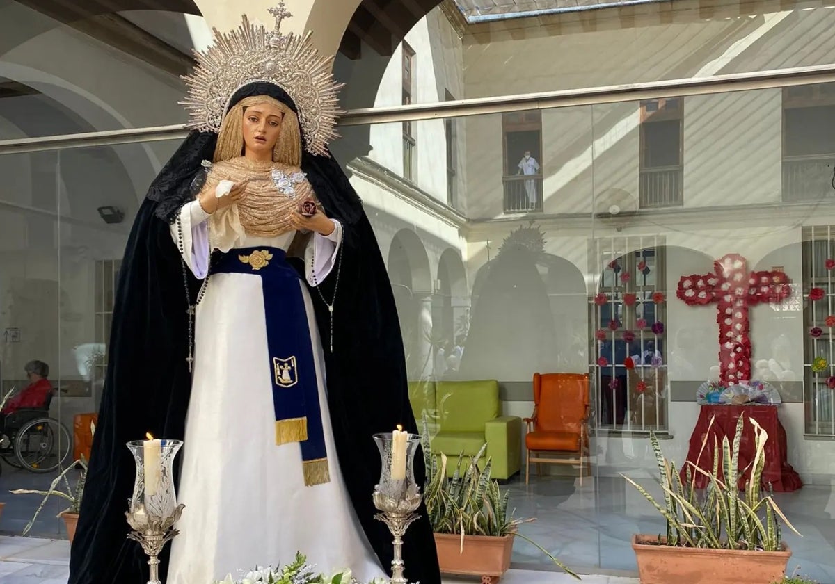 La Virgen de los Desamparados del Caído visita este domingo la residencia de ancianos de San Juan de Dios