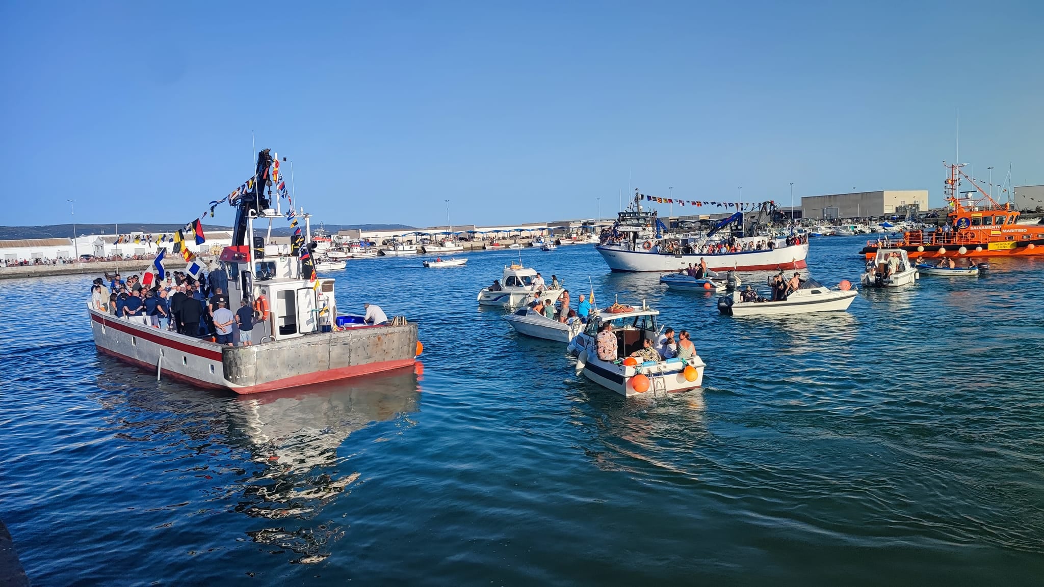 Procesión marítima en Barbate